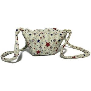 Liberty Freedom and Justice All Cloth Handbag Tote With Zip Up Inner Compartment